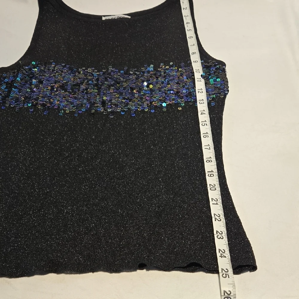 Vintage Passport Black Sequin Tank Top - Picture 10 of 10